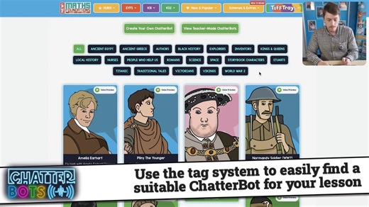 Come and learn about our latest project - ChatterBots! Jay is here to talk about this incredible new feature that you can try FOR FREE! Bring learning to life in your classroom ✨ #education #primaryteachers #primaryeducation #ai #educationaltools #history #chatterbots | Teacher's Pet Classroom Resources