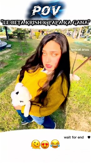 krish k papa ka gana sunega || Girl's Funny Dance || WhatsApp (Lyrics) Dance Status || #shorts