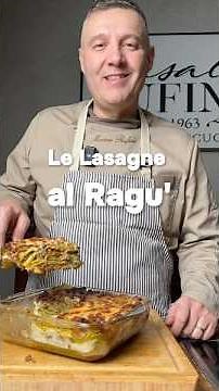 Lasagna with ragù #chefrufini #lasagna