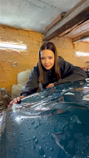 Регина рихтовщик на связи🤘🏻 #auto #ремонт #автоледи