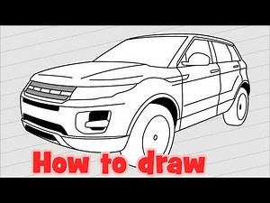 How to draw a car Range Rover Evoque