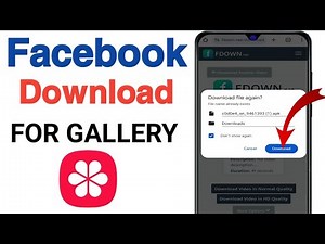 Facebook Se HD Video Download Kaise Kare | 100% Working Facebook video download for gallery
