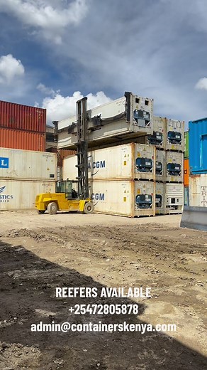 We have in stock 20ft and 40ft refrigerated Containers in good working conditions and with a wide range of temperature control ( 30°C to -30°C) and comes with 1yr warranty on all serviceable parts. 254728058788 254797663372. admin@containerskenya.com | Containers Kenya