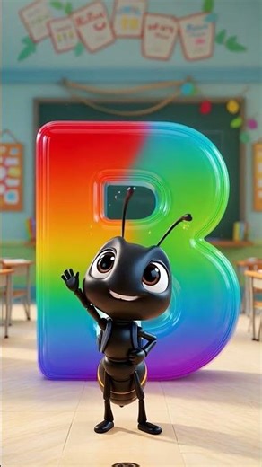 🐝 Cute Bee Teaches Letter B! 🐝✨ #ABCShorts