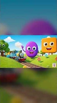 Shapes and Colors Train Song 🚂⭐ | Fun Kids Song to Learn Shapes, Colors, and Ride the Learning Train