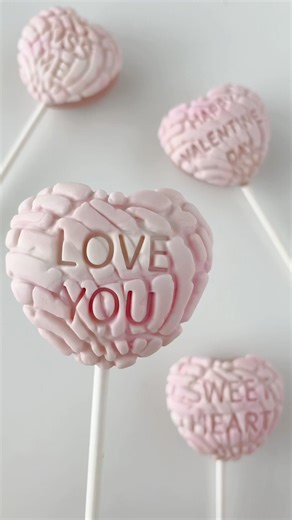 Conversation Heart Cake Pops for Valentine’s Day