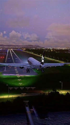 Beautiful Airbus A330-900 landing at Rio de Janeiro Galeao. From Microsoft Flight Simulator 2020. #msfs #flightsimulator #a330 | Flight Playground