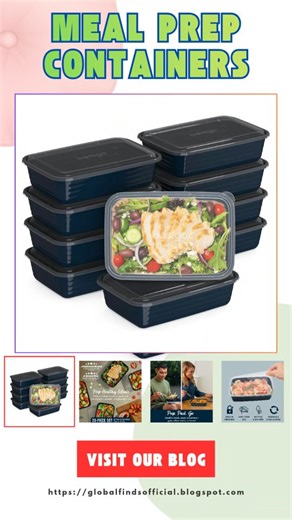 Global Finds Official on Instagram: "Meal Prep Made Easy 🥗💙 If you’re serious about meal prep, these Bentgo Prep Reusable Containers are a must-have. Trusted as the #1 brand pick for meal prep, this 20-piece set helps you stay organized, eat healthier, and ditch single-use plastics. ✔ 10 trays + 10 lids ✔ 4-cup portion-control size ✔ BPA & PFAS-free materials ✔ Microwave, freezer & dishwasher safe ✔ Stackable & lightweight for on-the-go meals Perfect for work lunches, gym meals, school, or wee