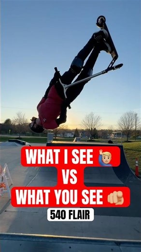 WHAT I SEE VS WHAT YOU SEE 👀 | 540 FLAIR #youtubeshorts #proscooter #gopro #shorts #scooter #pov