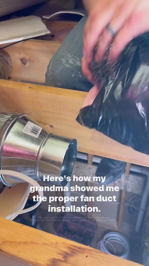 959K views · 3.3K reactions | Here is the proper way to install bathroom fan duct. #diy #construction #work #realestate #homeimprovement #homerenovation #bathroomremodel #hardwork #renovation | Misha Panchishak | Facebook