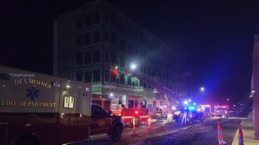 Building development for homeless youth in Des Moines catches fire