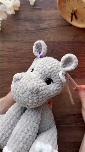 Adorable Crocheted Hippo Doll Tutorial Crafts HippoCraft CrochetArt