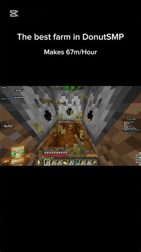 Massive Wheat farm 67m/hour #minecraft #donutsmp #foryou #shortvideo #fyp