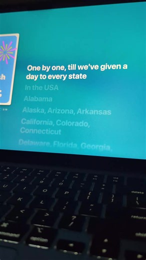 Fifty Nifty United States 🦅 #lyrics #usa #song #50states | 50 nifty united states song