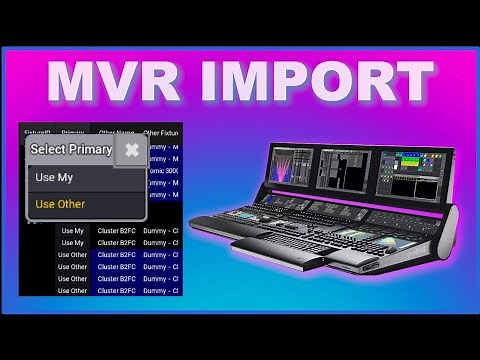 Master GrandMA3: Import MVR into existing GrandMA3 show