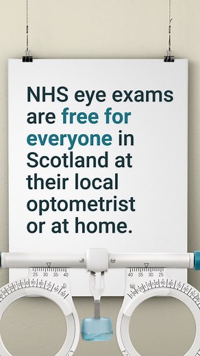64K views · 901 reactions | In Scotland, you’re entitled to free regular NHS eye examinations at your local optometrist or at home. NHS Scotland carried out over 2.4 million eye tests in a year to help improve eye health. Getting your eyes examined regularly is important. Even if you don’t think you have a problem with your vision. Find out more at: nhsinform.scot/optometry | The Scottish Government | Facebook