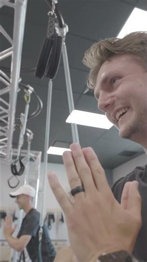 Sumo squat with spring resistance. The intensity is no joke!