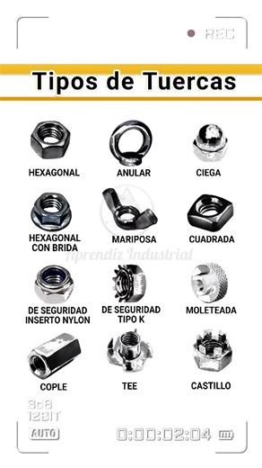 Tipos de Tuercas y su Importancia en la Ingeniería Mecánica