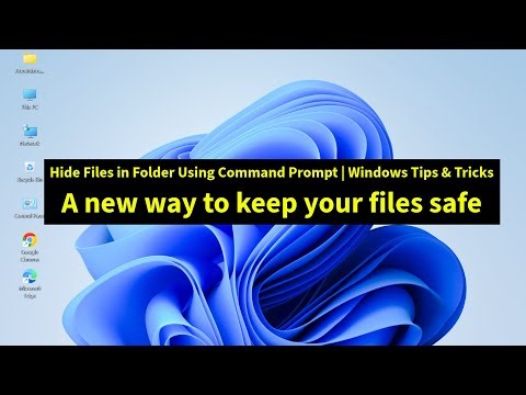 Hide Files in Folder Using Command Prompt | Windows 10/11 Tutorial