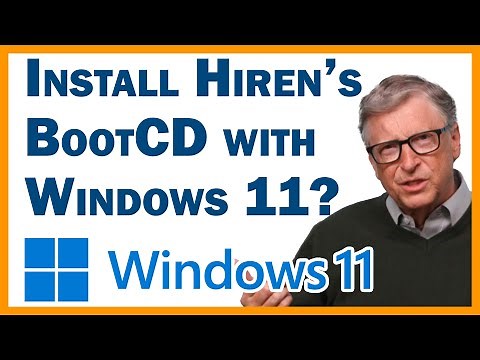 Clean Windows 11 Install with No TPM 2 0, with Hiren's BootCD PE Installed on a Rescue Partition