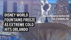 Disney World fountains freeze as extreme cold hits Orlando