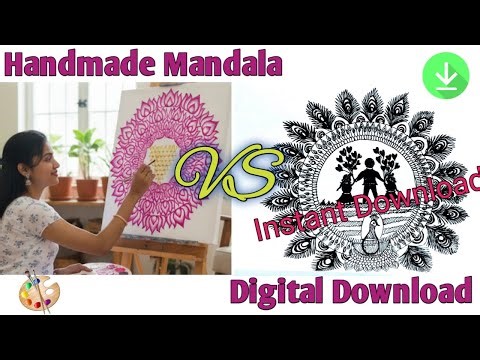 Handmade Mandala vs Digital Print | Transform Your Energy from Sorrow to Happiness, pain to healing