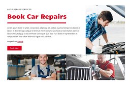 Book car repairs - Website Template by Nicepage