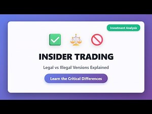 Insider Trading Explained: Legal vs Illegal - What Investors Must Know