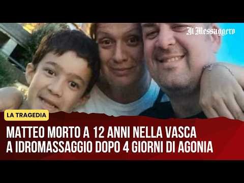 Matteo died at 12 in the hot tub after 4 days of agony: his leg was trapped and the drama ensued.