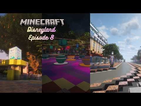 Minecraft Disneyland EP 8: Main Street U.S.A, Riding Alice in Wonderland & Mad Tea Party