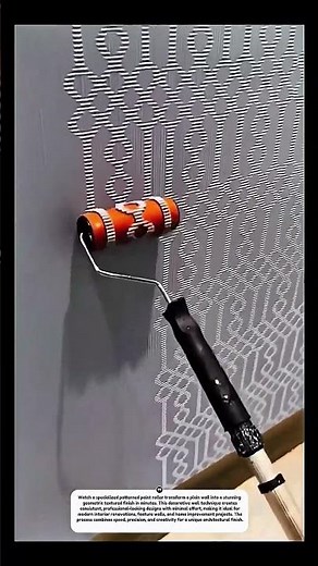 Amazing Pattern Paint Roller | Decorative Wall Texture Design Tutorial