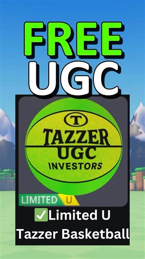 ROBLOX UGC FOR FREE (✅Limited U Tazzer Basketball)🤑😱 #roblox #shorts #robloxshorts