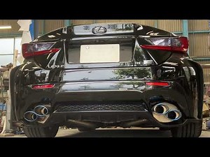 【RCF】レクサス RC-F USC10 ワンオフマフラー 排気音動画 KWD