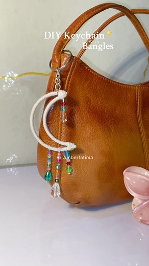 DIY Moon Keychain Craft with Bangles
