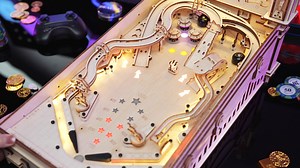 If you love classic pinball games, then get ready for the Robotime-ROKR 3D Pinball Machine wooden puzzle kit! | Robotime_online
