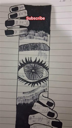 visual representation of scary dreams 👻 #sketch #artreels #artreels #shortvideo