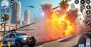 Download & Play US Police Car Helicopter Chase on PC & Mac (Emulator)