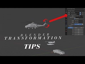 Helicopter Animation in Blender |Transformation Tips | Car | Airplane