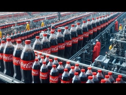 Inside a CocaCola Bottling Plant:From Syrup&Carbonated Water to Sealed Bottles and Cans(Full Process
