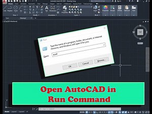 how to open Autocad in Run Command