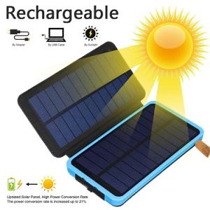 [Hot Item] Solar USB Charger Bag Portable Foldable Mobile Phone Battery Pack Power Bank