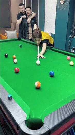 Trick Shot Tutorial: Billiards Mastery in Seconds #ViralBilliards #billiards #pool #pov #snooker