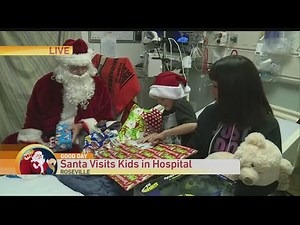 Santa Visits Kids in Hospital