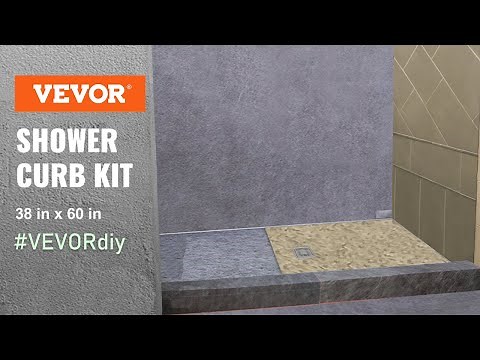How To Install VEVOR Shower Curb Kit?