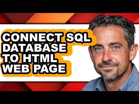 How to Connect Sql Database to Html Web Page (updated)
