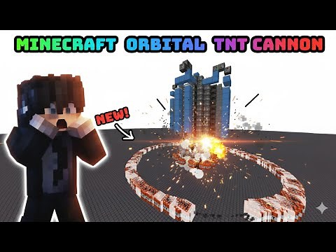 Easy Orbital Strick TNT Cannon | Minecraft
