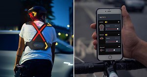WAYV is the wearable bike light with smart indicator system to make cycling safer