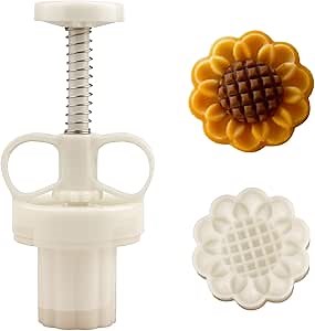 Mooncake Molds 20g with 1 Stamp, Mid-Autumn Festival Moon Cake Mold Set Hand Press mooncake Dessert DIY (H)