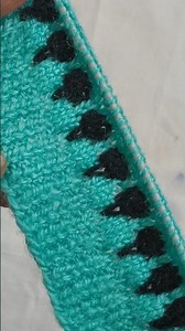 Two color knitting pattern #crochet