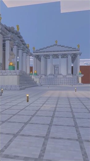 J’ai recréé un Temple SECRET de Rome sur Minecraft 😳 #minecraft#shorts